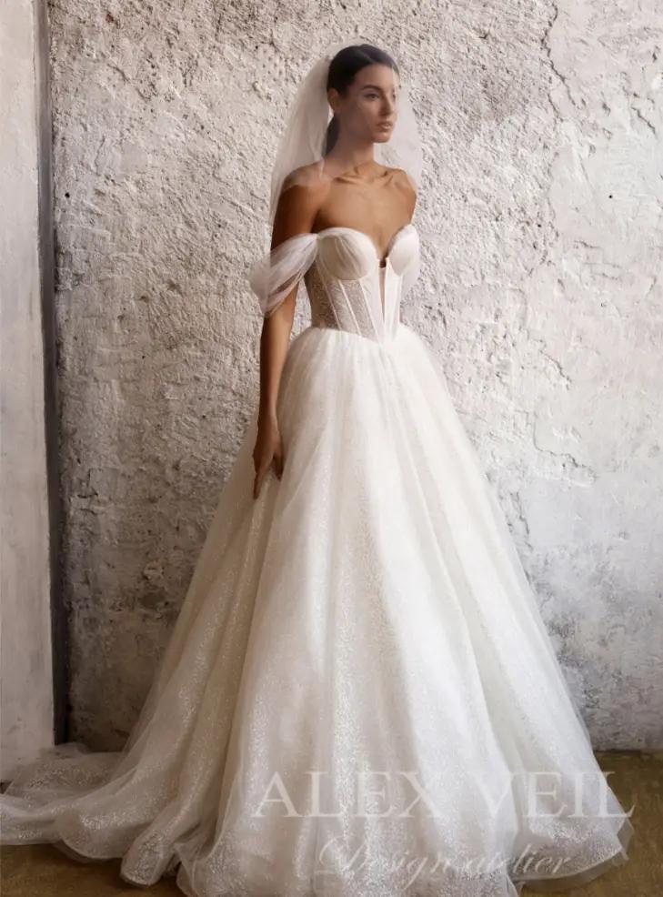 alex veil joanna bridal gown