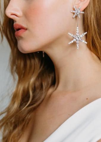 Jennifer Behr #Estee Earrings #5 Crystal thumbnail