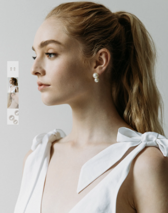 Jennifer Behr #Gretel Earrings #2 Gold/Pearl thumbnail