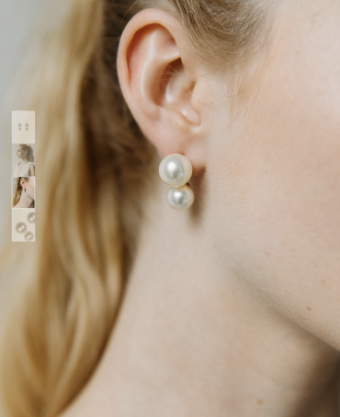 Jennifer Behr #Gretel Earrings #5 Gold/Pearl thumbnail