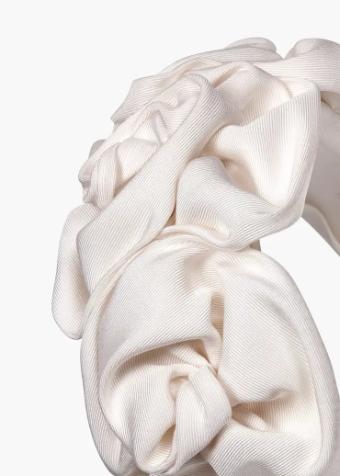 Jennifer Behr #Triple Rosette In Silk Faille #5 default Cream thumbnail