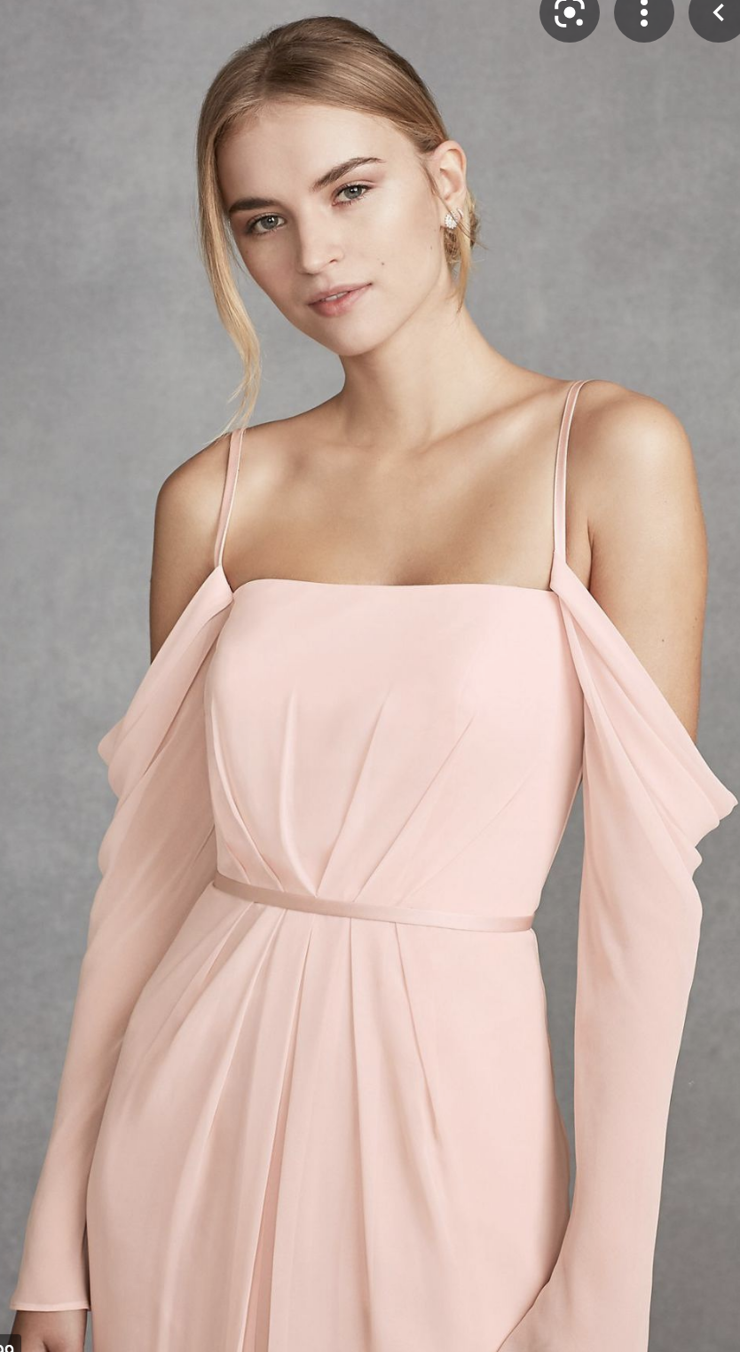 vera wang one shoulder bridesmaid dress