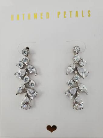 Untamed Petals #Cami Earrings #0 default Silver thumbnail