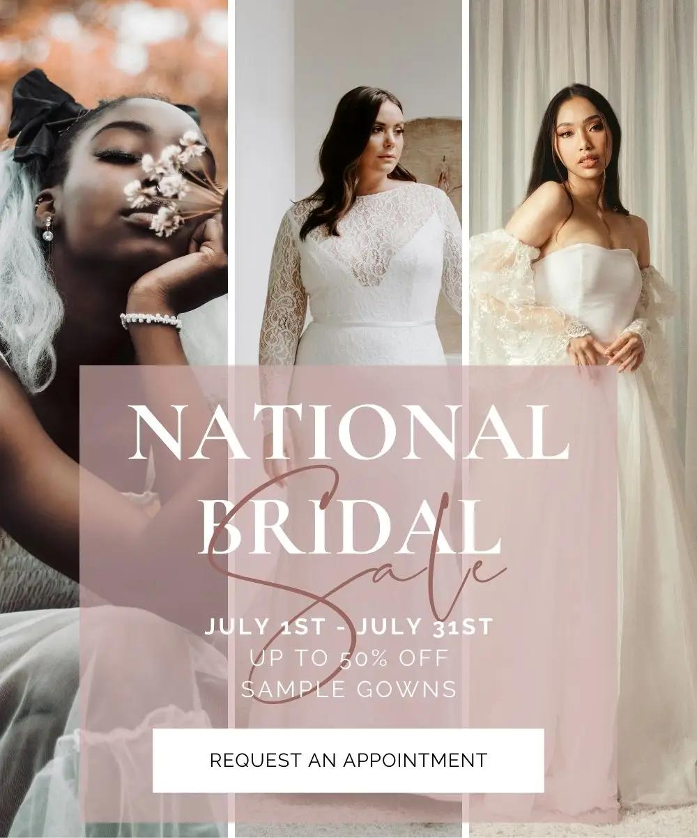 National Bridal Sale 2024 Banner for Mobile